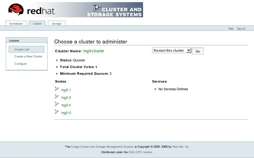 luci cluster Tab